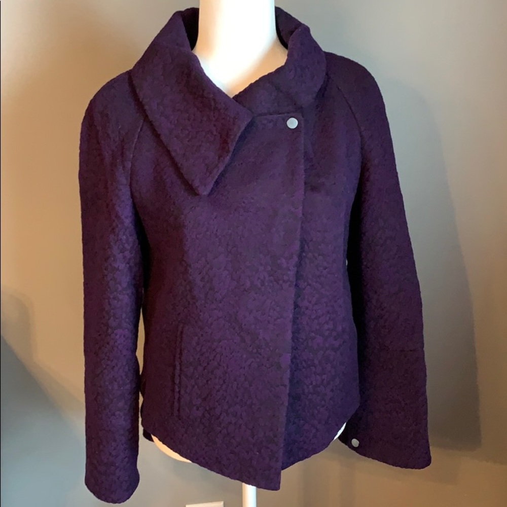 Tahari Wool Blend Wrap Coat